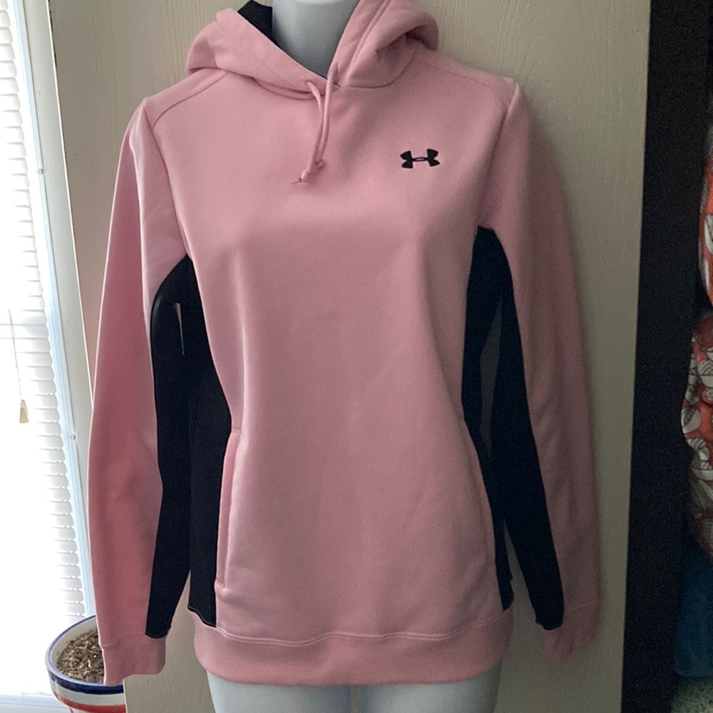 Under Armor, pink and black, size SM